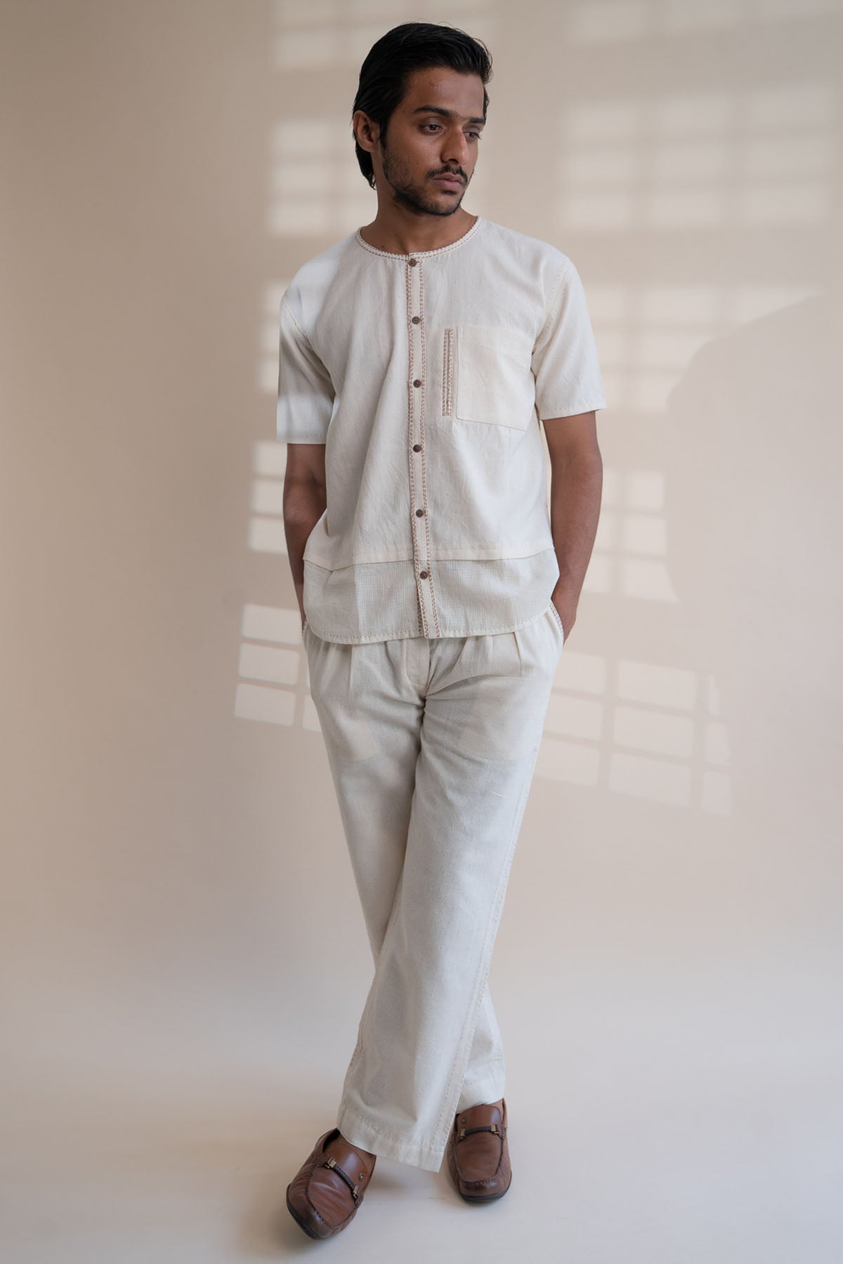 Buy Designer Layered Buttoned Shirt By Lafaani